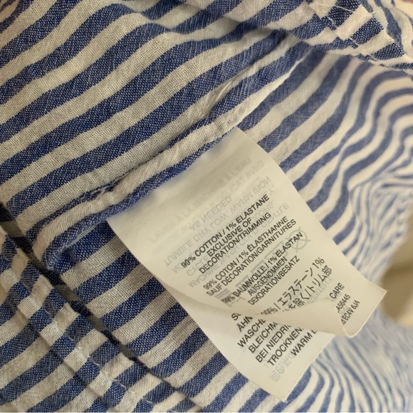 J Crew Blue Stripe Swim Coverup - Picture 6 of 7